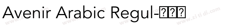Avenir Arabic Regul字体转换